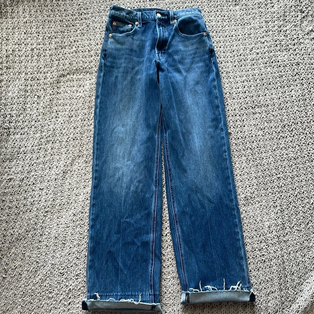 Lucky Brand Wide Leg High Rise Jeans - Picture 4 of 15